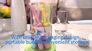 2/4/10Pcs Soft Bristle Alphabet Kids Toothbrush Cartoon Children Gentle Cleaning Cute Baby Toothbrush 3-6-12 Years Old