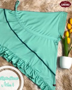 Hijab Instan Polos Ruffle Serut Bahan Jersey Premium Adem