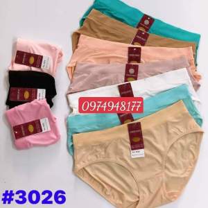 ♥️ SHOP UY TÍN ♥️ combo 5 quần lót thun lạnh co giản ĐỦ MẪU- có size từ 40 đến 80kg - quần sịp nữ - mã: 3026