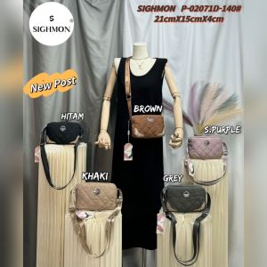TERBARU TAS SELEMPANG SIGHMON KANVAS 2Res SG02071-140