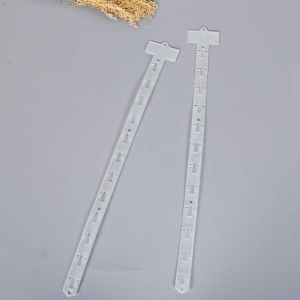 Talao 62.5CM Display Hanging Strips Supermarket Snack Injection Plastic Strip Clear With Hook