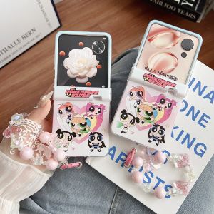 Ốp Lưng Điện Thoại Hình Trái Tim Cho Honor MagicVFlip2 Xiaomi MixFlip2 Motorola 50Ultra Vỏ Bảo Vệ Chống Rơi Cho Điện Thoại Di Động Có Màn Hình Gập Lại