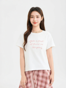 SANFU | Summer New Letter Embroidery T-shirt