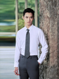 Business Long Sleeve Dress Shirt for Spring Men Modal