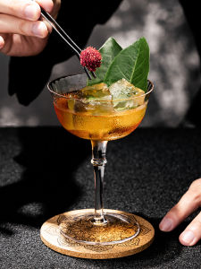 Classic Cocktail Glass Butterfly Shape Champagne Cup Lead-Free Crystal Glass Whiskey Cup Martini Glass European Style Barware