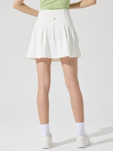 Badminton Clothing Womens 2024 New Exercise Outfit Quick-Drying Polo Shirt Fitness Running Tennis Suit Exposure-Proof Skirt