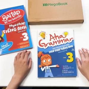Sách Combo 2 cuốn Aha Grammar – ngữ pháp & bài tập bổ trợ toàn diện ngữ pháp tiếng Anh lớp 3 - MGB