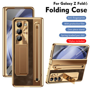Giá Đỡ Da Có Kiểu Dáng Ốp Lưng Samsung Galaxy Z Fold 7 Fold 6 Fold 5 Fold 4 Bản Lề Màn Hình Kính