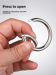 Mini round Key Ring Climbing Carabiner Heavy Duty Backpack Hanging Ring Bag Drop Ring DIY Accessories Key Ring Buckle