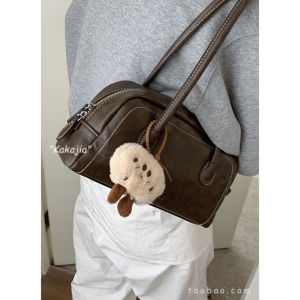 South Korea Niche Style Underarm Bag Female 2024 New Arrival Tide Autumn Winter Retro Pillow Bag Versatile Large Capacity Commuter Bag