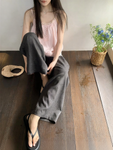 NIHAOKANONG | Quần Rộng Chân Phong Cách Retro