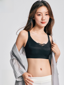 miiow | Adjustable Womens Underwear Smooth Seamless Comfortable Rabbit Ear Cup Anti-Sagging Bra Vest Summer Season Fixed Strap Design