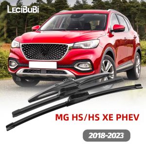 1 Bộ Lưỡi Gạt Nước Kính Chắn Gió Phía Trước & Phía Sau Dành Cho MG HS PHEV 2018-2023 Chất Liệu Cao Su Bền Màu Đen Dùng Chăm Sóc Xe Hơi