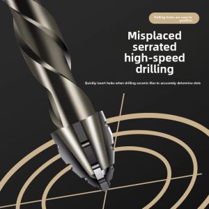 MONLEYTA | German Upgraded Four-Blade Sawtooth Eccentric Drill Bit For Dry Drilling Tile Marble Concrete Hole Expander High Hardness