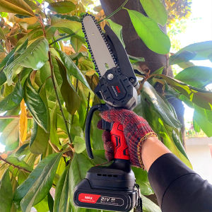 เลื่อย Cordless Chainsaw ส่งฟรี: 4, 6, 8 นิ้ว เลื่อยไฟฟ้า, เลื่อยโซ่ยนต์, เลื่อยโซ่แบตเตอรี่, เครื่องตัดไม้ไร้สาย