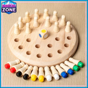 Wooden Memory Chess Board Game for Kids Match Stick Memory Matching Puzzles Parent-Child Interaction Educational Toy