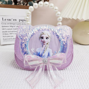 กระเป๋าสะพายข้างเด็กน่ารักสําหรับเด็กผู้หญิง ออกแบบที่ได้รับแรงบันดาลใจจากเจ้าหญิงอาริเอล กระเป๋ามินิที่เหมาะสําหรับเด็กอายุ 3 ถึง 9 ปี
