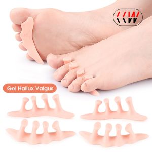 CCW 1Pair Silicone Toe Separator Gel Hallux Valgus Hammer Straightener Ortosis Corrective Insole Bones Overlapping Pedicure