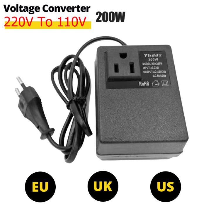 200W Voltage Converter 220V To 110V Transformer Step Down Transformer