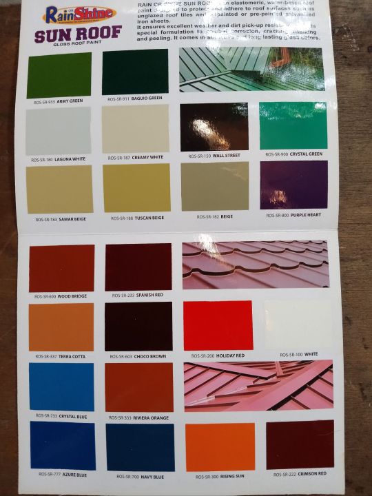 RAIN OR SHINE SUN ROOF COLOR CHART COMPLETE GUIDE FOR COLORS ...