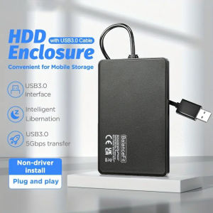 2.5 inch HDD Case SATA to USB 3.0 HDD Enclosure 4TB Hard Drive Disk SSD Case Adapter 5Gbps Mobile External HDD Box for PC Laptop