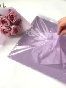 108 Tờ Giấy Gói Hoa Mờ Màu Trơn Chất Liệu Dày Dặn Dùng Gói Bó Hoa Thích Hợp Cho Hoa Hồng Hoa Cẩm Chướng