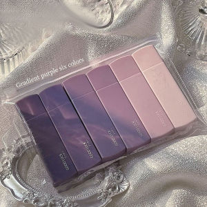 6Pcs/set Ins Gradient Color Correction Tapes Student Simple Portable Correction Band Kawaii Korean Stationery For School Office