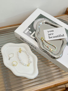 Ceramic Cloud Storage Tray Jewelry Aromatherapy Display Tray Fancy Hallway Key Ornaments Gathering