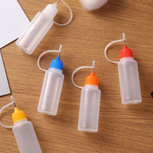 5pcs/set 10/20/30/60ml Needle Tip Bottles Plastic Squeeze Empty Applicator Bottles for Liquid Paint Glue Inks Filled Storage