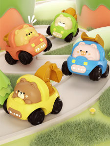 Cartoon Mini Puzzle Animal Engineering Car Cute Little Tiger Baby Boy Cant Fall Bad Baby Car New Arrival