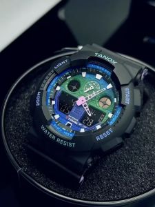 นาฬิกาข้อมือ ทรงสปอร์ต เช่น ผู้ชาย ผู้หญิง กันได้ สมบูรณ์ 2 ระบบ เข็ม และ 3 วันจับเวลา ตั้งปลูกและเตือน ราคาล่าสุด