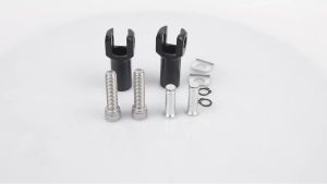Motorcycle 3-3/8 Passenger Foot Peg Supports Fit For Harley Davidson Softail 2000-2017 Mounts Clevis Alloy Steel