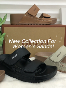 Guzzi Women’s Genuine Leather Velcro Sandals – Casual & Comfy Wear (Kasut Perempuan) GLS-60013
