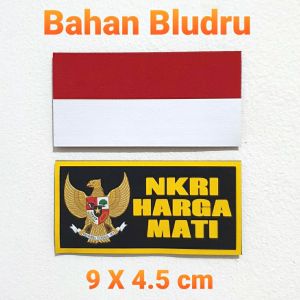 Patch NKRI Bendera Indonesia Merah Putih Emblem Prepet Perekat Velkro Tactical Army