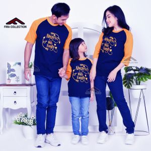 KAOS COUPLE FAMILY KAOS PASANGAN KELUARGA /ALWAYS WITH FAMILY