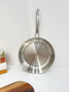 กระทะแบบแบนกลวงไม่ต้องหมัก 18/10 สแตนเลสระดับไฮเอนด์ กระทะสำหรับทำสเต็กไข่เจียว ไม่ต้องหมัก ใช้ได้กับไฟฟ้า แก๊ส เตาอินเด็กซ์