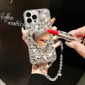 Vanity mirror bracketfor Samsung Galaxy S22 S21 S20 Ultra Plus FE Lite S10 S9 S8 Plus Note 20 Ultra 10 9 8 Casing Silicone All-Inclusive Protective Case With Drilled Personalized + Exquisite Bracelet