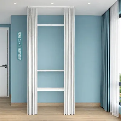 YYBAIO | Easy Setup Open Corner Metal Wardrobe