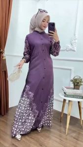 Gamis Motif Geni Rayon Premium