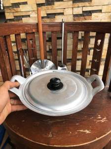 Wajan Uk 10 plus Tutup Kaca Ukuran 23cm