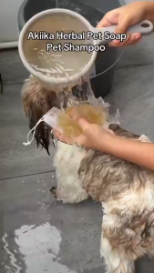 【 BUY 1 TAKE 1 】AKIIKA Herbal Pet Soap Sterilization Anti-Parasitic+Pet Shampoo Make Hair Soft