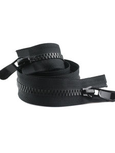 ซิปยางยืดพลาสติกขนาดใหญ่ 15 ชิ้น สำหรับเสื้อแจ็คเก็ตขนเป็ดสีดำ ซิปยางยืดแบบหนา ชิ้นส่วนเสื้อผ้า DIY สำหรับบ้าน