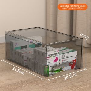 Drawer Light Luxury Transparent Acrylic Stackable Dust-proof Large Capacity Storage Box