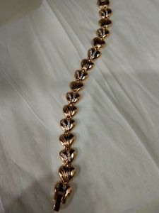 Perhiasan Imitasi Lapis Emas Gelang Rantai LOVE