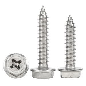 BAIRUITE | Stainless Steel Flange Hexagon Cross Head Screw