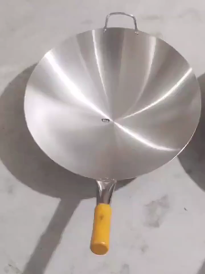 Thicker Premium Non-Stick stainless steel Wok with Thickened Bottom for Even Heat Distributio