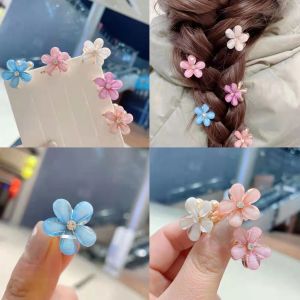 Today Market Small Bangs Grab Clip Crystal Flower Side Hairpin Mini Temperament Hair Accessories