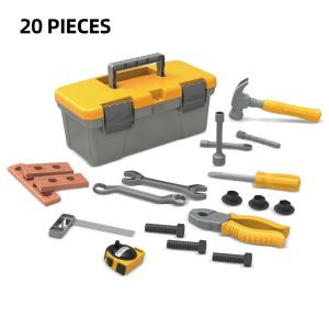 CONUSEA | Simulated Repair Tools Toys for Boy Girls Role Playing Game Electric Drill Pretend Play Toolbox Kit Childrens Toolkit Toy Gifts