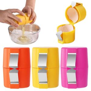 JIYAN2866 Cute Egg Shell Opener Stainless Steel Kitchen Baking Tool Egg Peeler Household Eggshell Opening for Raw Eggs