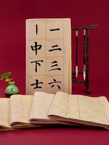 RANDENG | Calligraphy Copybook For Beginners Red-Modeling Practice Yan Ouyang Liu Cao Scripts